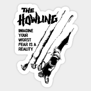 The Howling Redesigned Movie Poster Sticker